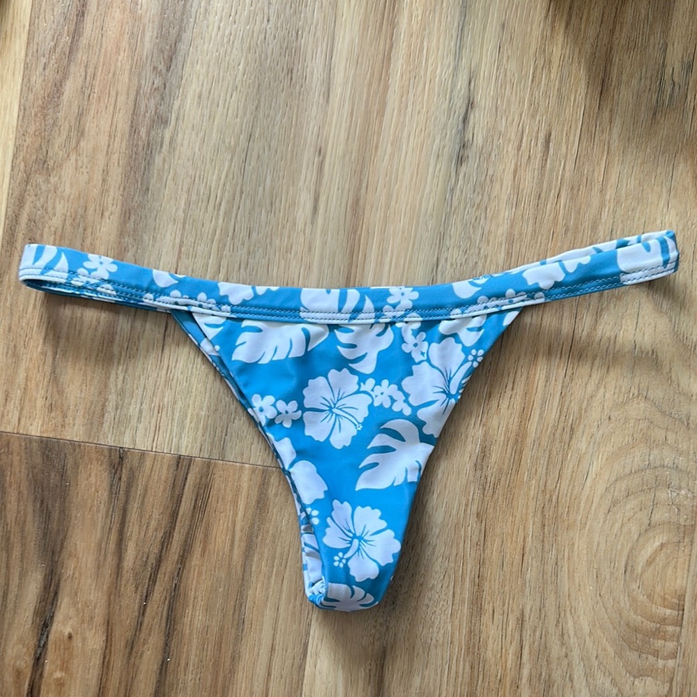 Benoa Swim Blue Floral Bikini Bottom